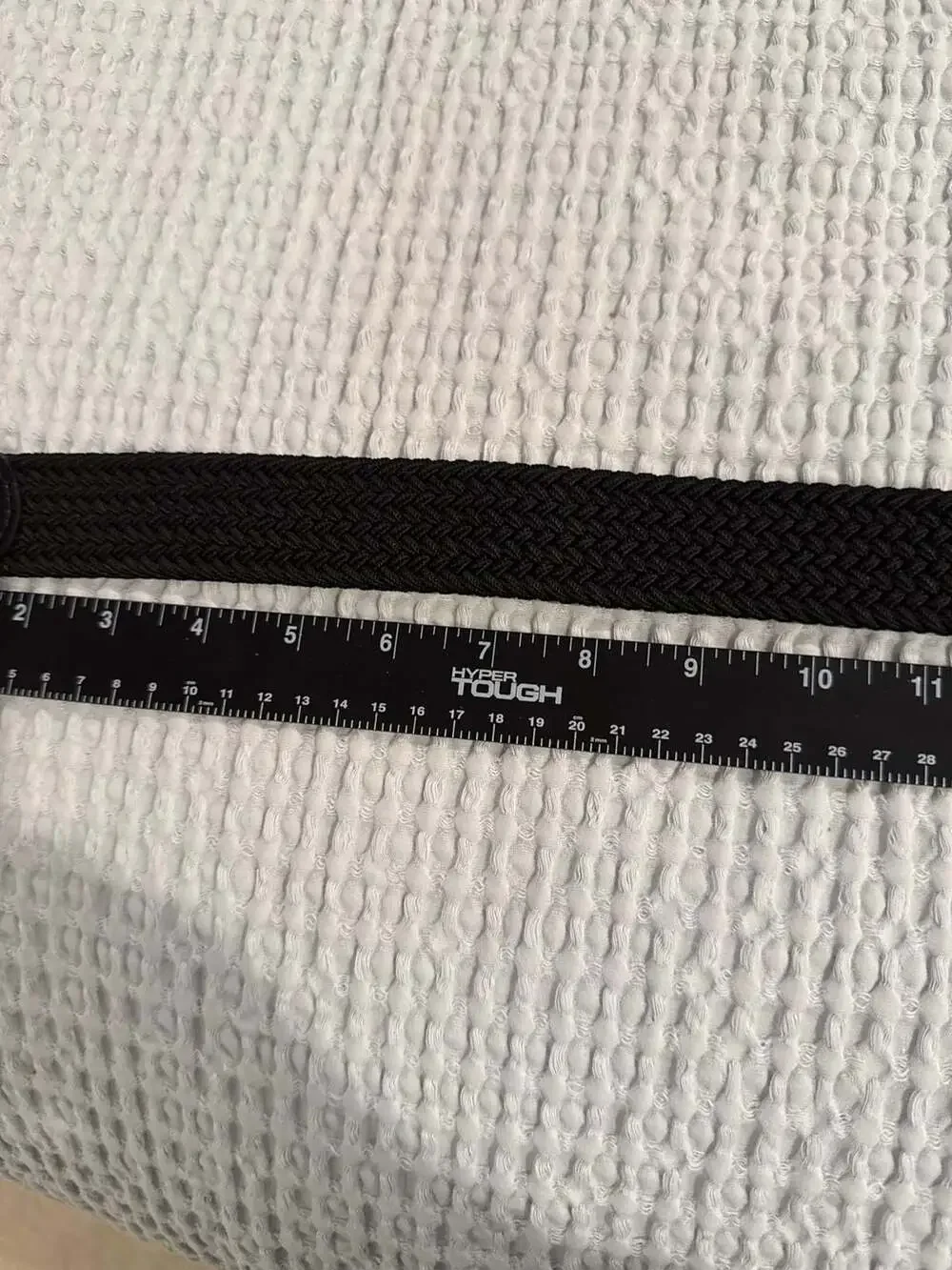 Original Penguin Black Braided Woven Belt Size S 30-32